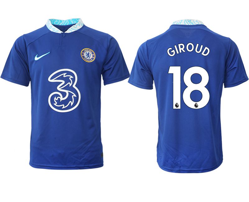 Men 2022-2023 Club Chelsea FC home aaa version blue 18 Soccer Jersey